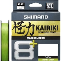 Shimano Kairiki 8+ Mantis Green Yeşil 300m İp Misina 0.190mm