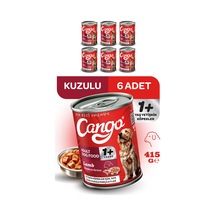 Cango Yetişkin Yaş Köpek Maması Kuzu Etli 415gr 6lı