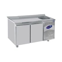 Karacasan 251 Lt İki Kapılı 600'lük Tezgah Tipi Evyeli Derin Dondurucu