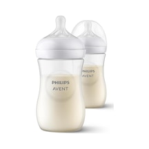 Philips Doğal Tepkili Biberon 2 Li Set, 260 Ml, 3-6m, Akıtmaz Emzik, Kolik Ve Gaz Önleyici, Bpa İçermez, Scy903/02
