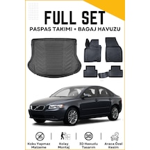 Volvo S40 2009 Model Birebir Uyumlu Bagaj Havuzu+paspas Seti