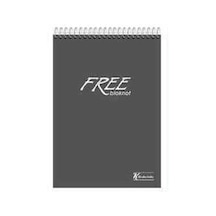 A5 14x20 Cm 80 Yaprak Çizgisiz Plastik Kapak Telli Üstten Açılır Defter Çok Renkli
