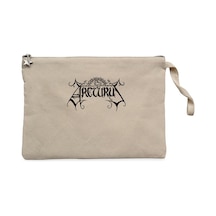 Arcturus Logo Krem Clutch Astarlı Cüzdan / El Çantası Krem