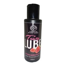 Cobeco Body Lube With Strawberry Water Based - Tasty Lube Latex Safe 100 Ml / Latex - Kondom Uyumlu Su Bazlı Çikoolata Aromalı Lubrikant Jel