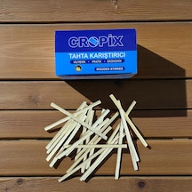 Cropix Tahta Karıştırıcı 400 Adet - Hijyenik Ahşap Çay Ve Kahve Karıştırıcı Çöpü