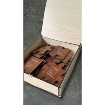 Annemi Sevmek İçin 20 Neden - Lazer Kesim Ahşap Kutulu Puzzle Hediye 46552091