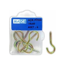 Made Açık Piton 18 X 60 1 Kutu 6 Adet St-49