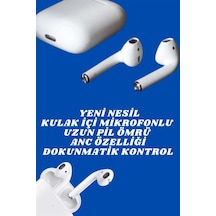 2.nesil Yeni Model Tws Bluetooth Kulaklık Dokunmatik Kontrol Yüksek Ses Kaliteli -