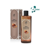 Rebul Dark Spice - Baharat 80 Derece 270 Ml 3'Lü Paket Cam Şişe Kolonya
