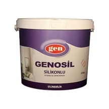 Genosil Slikonlu Tam Mat Duvar Boyası Siyah 10 Kg