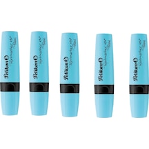 Pelikan 490 Pastel Fosforlu İşaretleme Kalemi Cam Mavi 5 Adet Açık Mavi