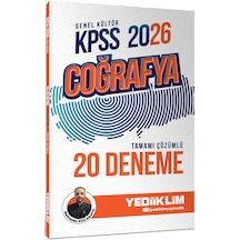 Yediiklim 2026 Kpss Genel Kültür Coğrafya Tamamı Çözümlü 20 Deneme Ramazan Kocakaya