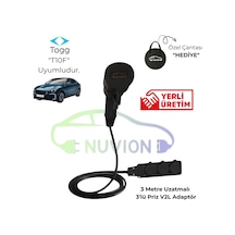 V2l 3'lü Elektrikli Araç Şarj Kablosu/togg Marka İle Uyumlu Elektrikli Araç V2l-togg Marka Araç