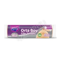 2 Adet Parex Ekonomik Büzgülü Vanilya Kokulu Çöp Torbası Orta-15'li X 25