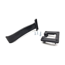 Cam Balkon Teker Çıkış Siyah Parça - Çıkış U Plastik Parça 2 Li