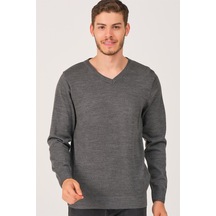 V0002 Dewberry Erkek V Yaka Kazak-füme Füme V0002 Dewberry Erkek V Yaka Kazak-füme Füme