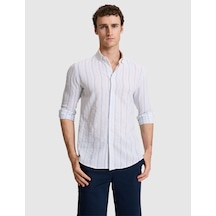Pierre Cardin Erkek Mavi Gömlek Desenli 50320885-vr036