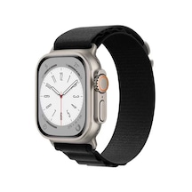 Butam Bilişim Watch Ultra 49mm Uyumlu Krd-74 Hasır Kordon-siyah