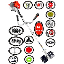 Eisenn German Stahlwerk-15 Pro Yan Tırpan + Akrobat Çapalama + Toprak Eşeleme 15 Parça Arazi Seti