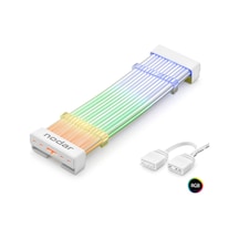 24 Pin Argb Anakart Güç Uzatma Kablosu Bükülebilir 2 Mm 108 Led Beyaz Nd2812w Hmngoxxtptprp