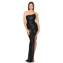 Hanife Glam Couture Hanife Glam Tek Askılı Yırtmaçlı Pul Payet Abiye Elbise Siyah Hanife Glam Couture Hanife Glam Tek Askılı Yırtmaçlı Pul Payet Abiye Elbise Siyah
