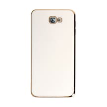 Samsung Galaxy  Uyumlu,  J7 Prime Kılıf Volet Silikon - Beyaz