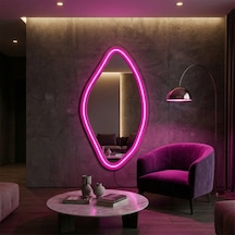 45x90 Cm Pembe Mdf Çerçeveli Led Ayna Işıklı, Modern Ve Dekoratif Duvar Aynası Pembe 45x90 Cm Pembe Mdf Çerçeveli Led Ayna Işıklı, Modern Ve Dekoratif Duvar Aynası Pembe