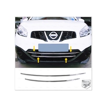 Nissan Qashqai Krom Ön Tampon Çıtası 2 Prç. 2010-2014 P. Çelik