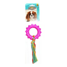 Doglife İpli Tırtıklı Halka 20 CM Küçük Irk ve Yavru Köpek Oyuncağı