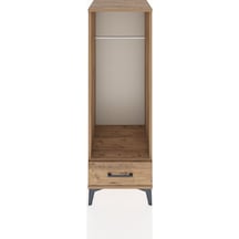 Hyperion Dolap Tek Raflı Tek Çekmeceli Tek Askılı 44x44x134 Çam-çam Atlas Çam