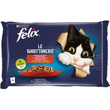 Purina Felix Tavuklu ve Sığır Etli 4 Al 3 Öde Yetişkin Kedi Maması 85 G