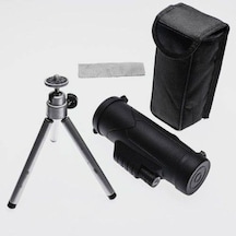 Nikula 10x42 Tek Gözlü Teleskop Dürbün Süper Zoomlu Tripod Siyah