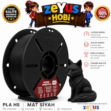 Generic Pla Hs Hyper Speed Filament Mat Siyah 1.75 Mm 1000 Gr