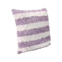 Pop Stripe Dokuma Yastık Lila 45x45cm Açık Indigo