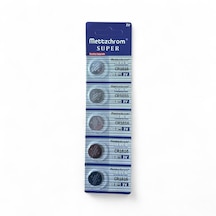 Mettzchrom Süper Cr1616 Pil Lithium Pil 5li Cr 1616 Kumanda Pili