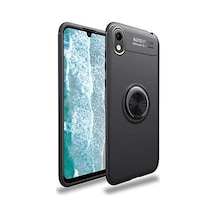 Huawei Y5 2019 Kılıf Siyah-siyah Draco Yüzüklü Silikon  Esnek İnce  Geliştirilmiş Dayanıklı Darbe Karş Diğer