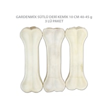 Gardenmix Sütlü Deri Kemik 10 Cm 40-45 G3 Lü Paket