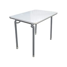 Katlanır Ayaklı Mutfak Yemek Masası Balkon Teras Piknik Masa 60x90 Cm. Üretimi Patentli Abanoz - Beyaz