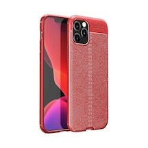 Apple iPhone 12 Pro Max Uyumlu Klfs Niss Silikon Kılıf-kırmızı Kirmizi
