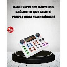 Drnds Canlı Yayın Ve Karaoke İçin Profesyonel Ses Kartı Bluetooth Destekli