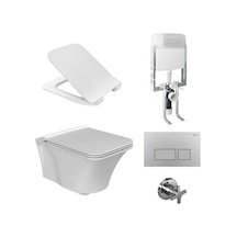 Turkuaz İbiza Rimless Asma Klozet ve Gömme Rezervuar Tam Set