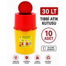 30 Lt Tıbbbi Atık Kutusu 10 Adet