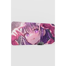 Oshi No Ko Anime V1 - 90x40 Xxl Gaming Kauçuk Kaymaz Taban Mouse Pad Fare Altlığı