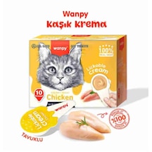 Wanpy Tavuklu Kaşık Krema Kedi Ödül Maması 10x16gr