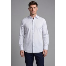 Xint Bisse Erkek Regular Fit Uzun Kol Cepsiz Pamuk Beyaz Gömlek Bsgmkls25314 D01