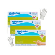 Dolphin Pudralı Lateks Eldiven Beyaz S 3 x 100 Adet