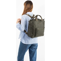 571 Collections Ultra Hafif Çok Cepli, Çok Bölmeli Sırt Ve El Çantası Haki Model:571-9s