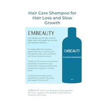 Embeauty Kolajen Ve Keratin Saç Dökülmesine Karşı Hızlı Sac Uzatan Dolgunlaştırıcı Onarıcı Besleyici Şampuan