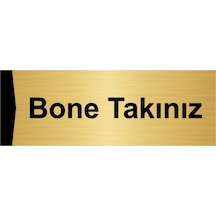 Bone Takınız 5x20cm Altın Renk Metal Yönlendirme Levhası