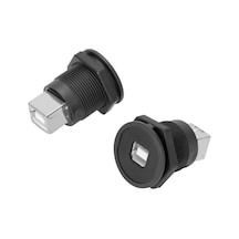 Powermaster Usb-04c-bk 22 Mm Pano Tip Siyah Usb B Dişi Soket